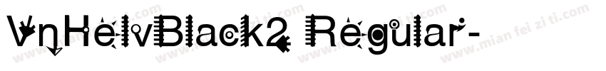 VnHelvBlack2 Regular字体转换